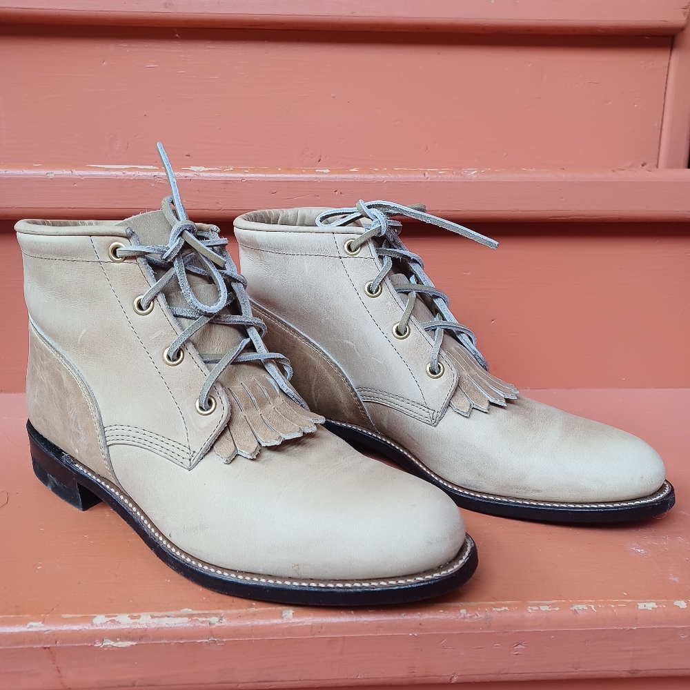Vintage Justin's lace up boots